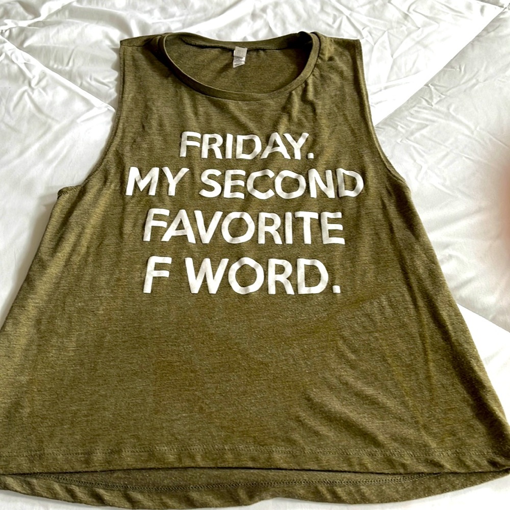 Medium fun Friday tank. Barley worn